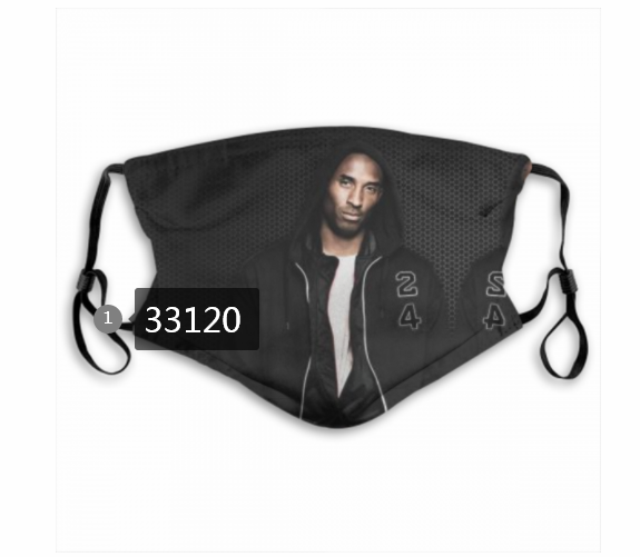 2021 NBA Los Angeles Lakers #24 kobe bryant 33120 Dust mask with filter->nba dust mask->Sports Accessory